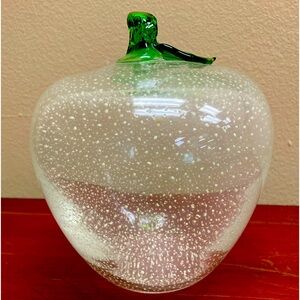 Vintage glass apple